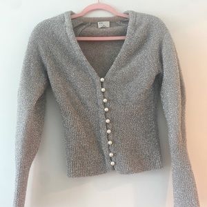 Wilfred silver glitter specs sweater . Never worn without tag.
